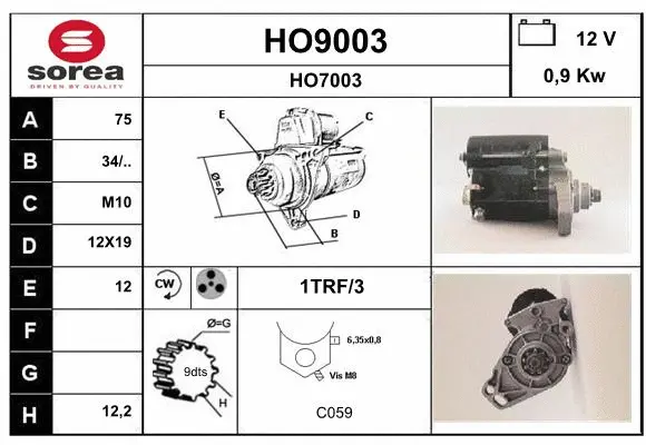 Starter (HO9003)