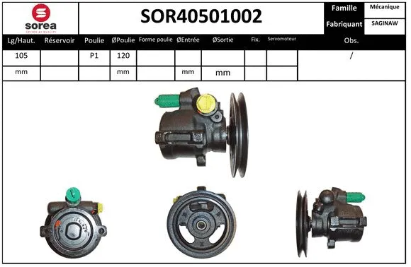 Hydraulic Pump, steering (SOR40501002)