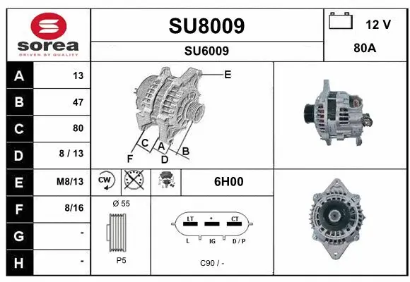 Alternator (SU8009)