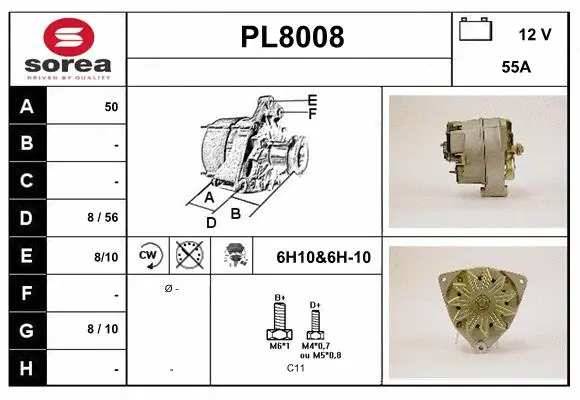 Alternator (PL8008)