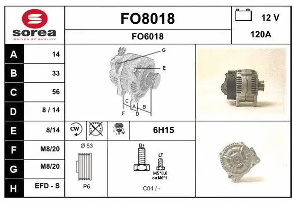 Alternator (FO8018)