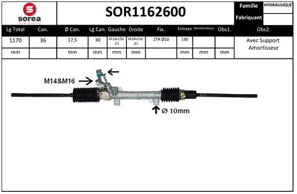 Steering Gear (SOR1162600)