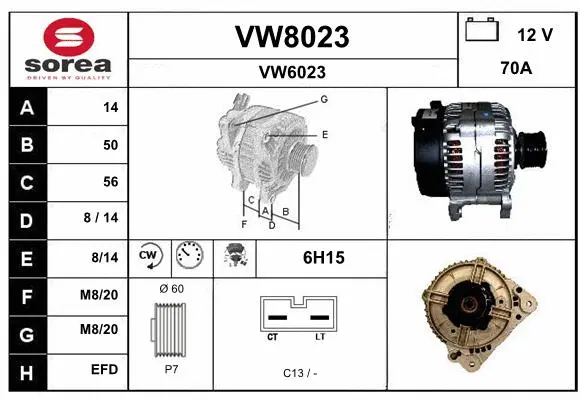 Alternator (VW8023)