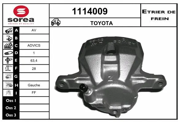 Brake Caliper (1114009)