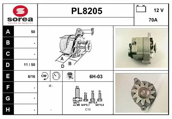Alternator (PL8205)