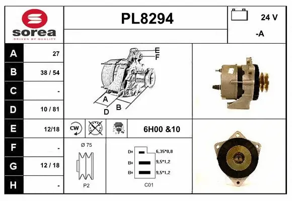 Alternator (PL8294)