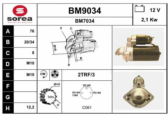 Starter (BM9034)