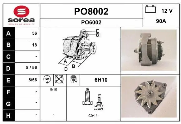 Alternator (PO8002)