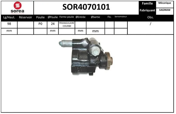 Hydraulic Pump, steering (SOR4070101)