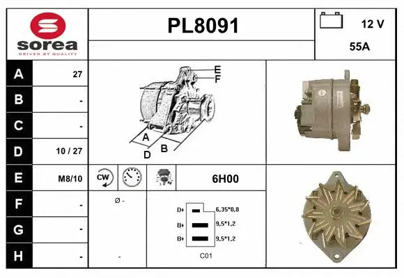 Alternator (PL8091)