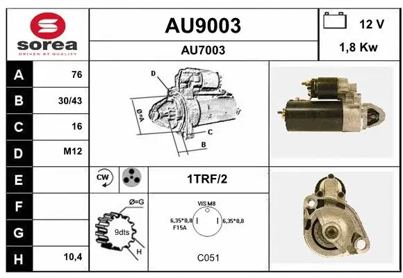 Starter (AU9003)