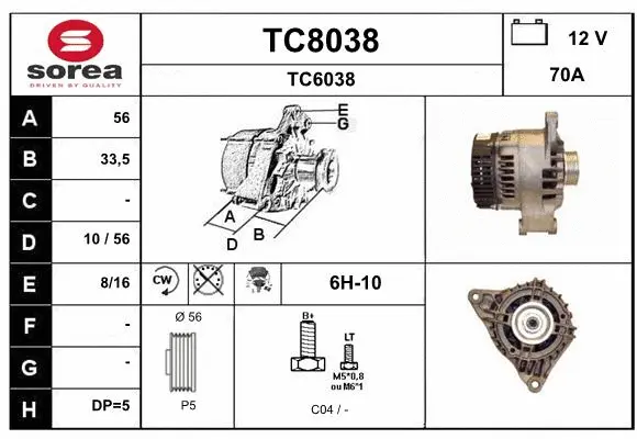 Alternator (TC8038)