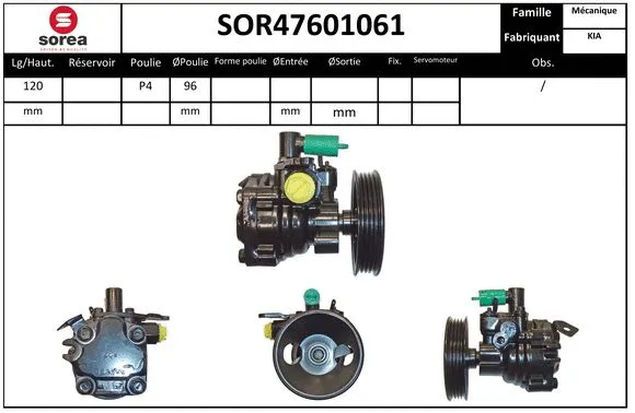 Hydraulic Pump, steering (SOR47601061)