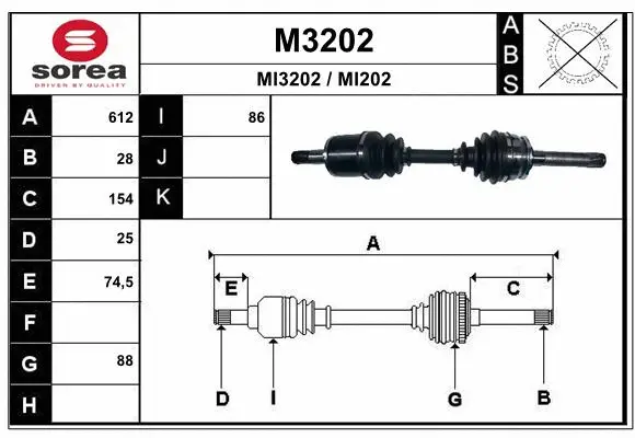 Drive Shaft (M3202)