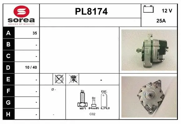 Alternator (PL8174)