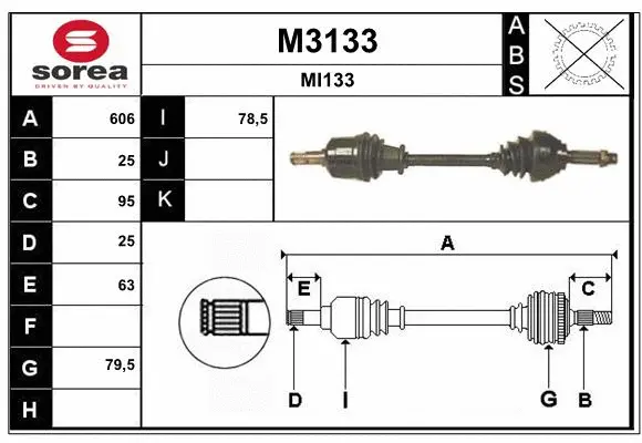 Drive Shaft (M3133)