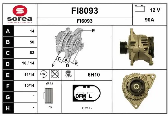 Alternator (FI8093)