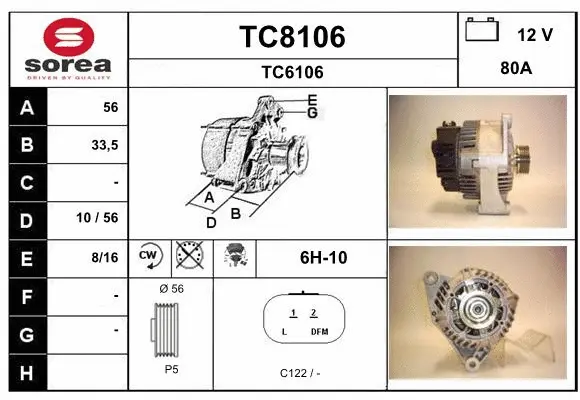 Alternator (TC8106)