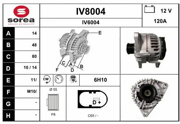 Alternator (IV8004)