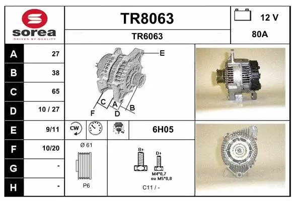 Alternator (TR8063)