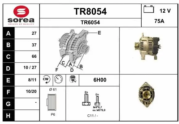 Alternator (TR8054)