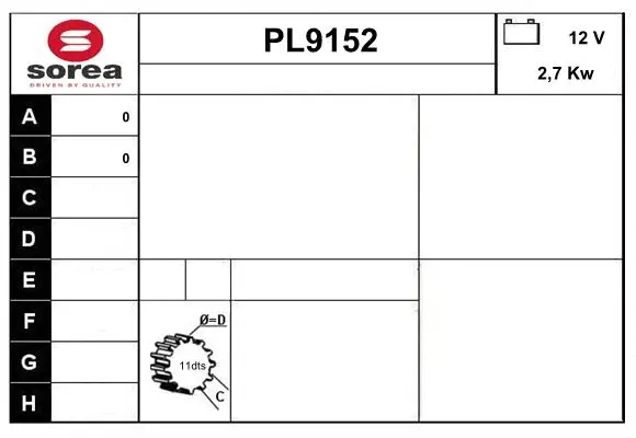 Starter (PL9152)