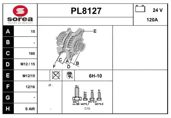 Alternator (PL8127)