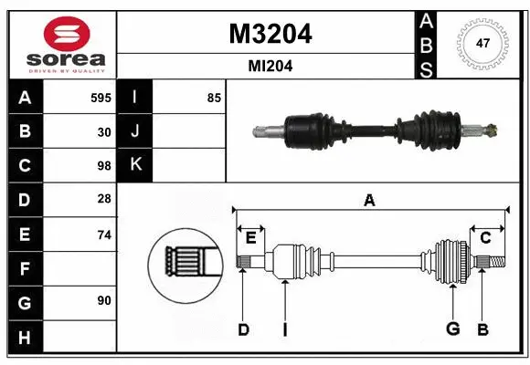 Drive Shaft (M3204)