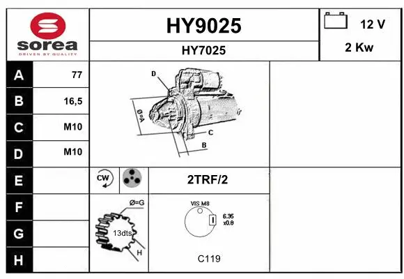 Starter (HY9025)