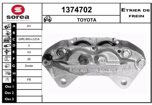 Brake Caliper (1374702)