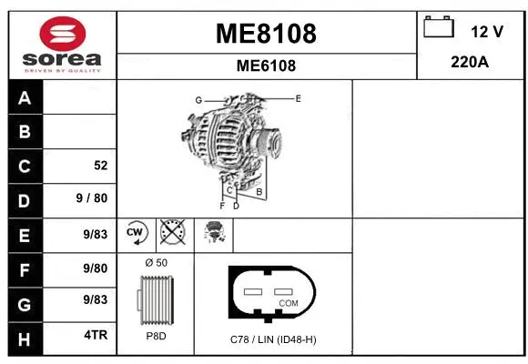Alternator (ME8108)