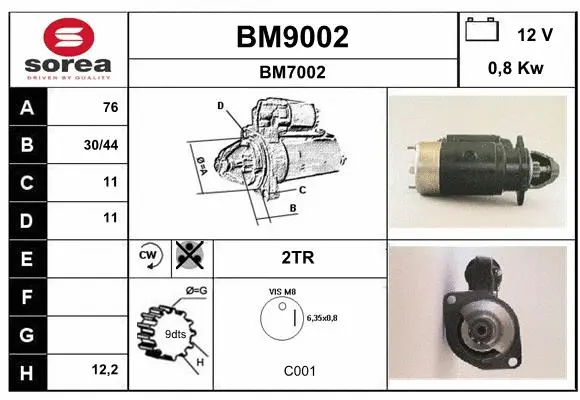 Starter (BM9002)