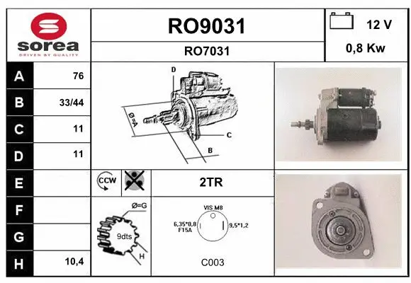 Starter (RO9031)