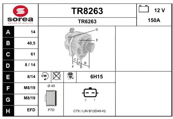 Alternator (TR8263)