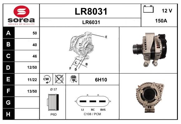 Alternator (LR8031)