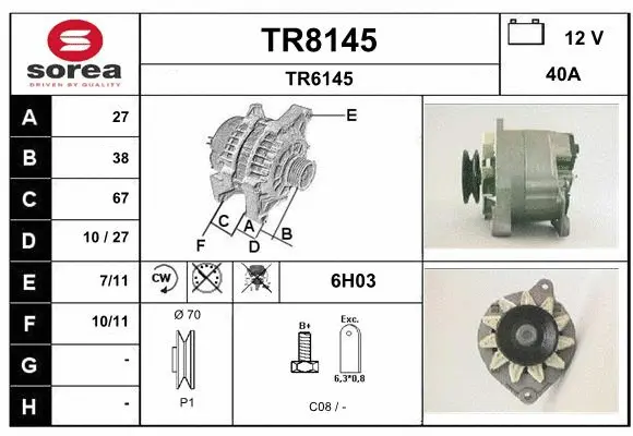 Alternator (TR8145)