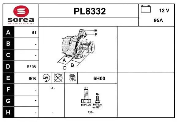 Alternator (PL8332)