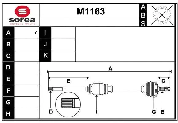 Drive Shaft (M1163)