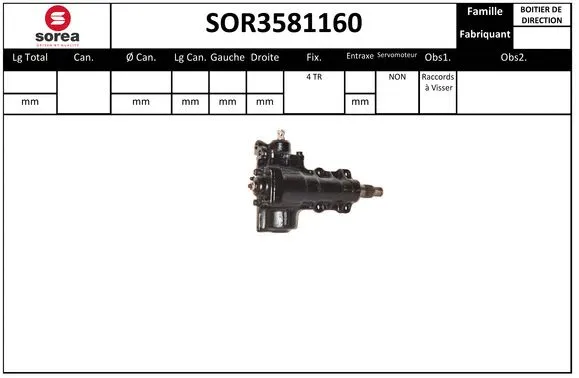 Steering Gear (SOR3581160)