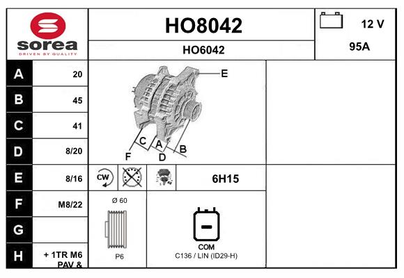 Alternator (HO8042)