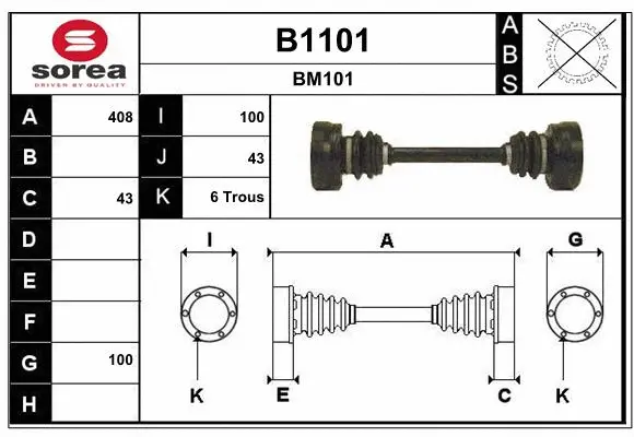 Drive Shaft (B1101)