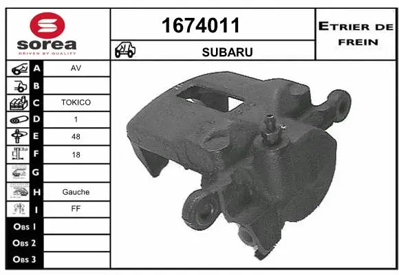 Brake Caliper (1674011)