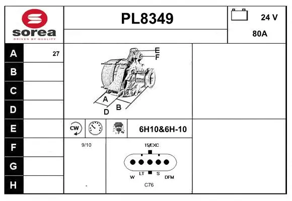 Alternator (PL8349)