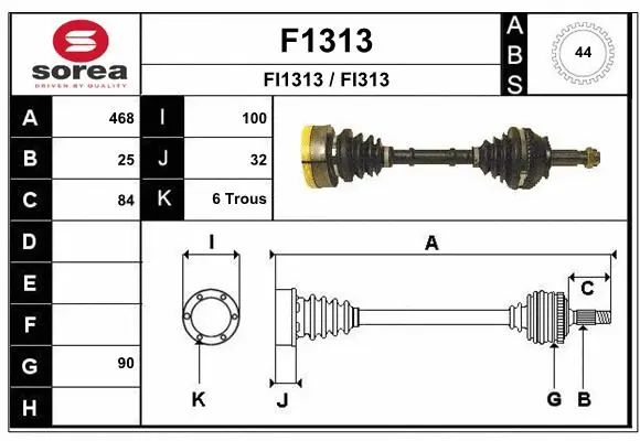 Drive Shaft (F1313)