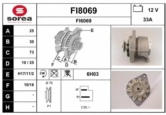 Alternator (FI8069)
