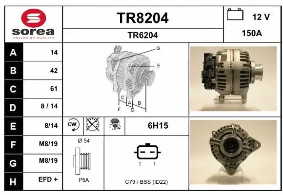 Alternator (TR8204)