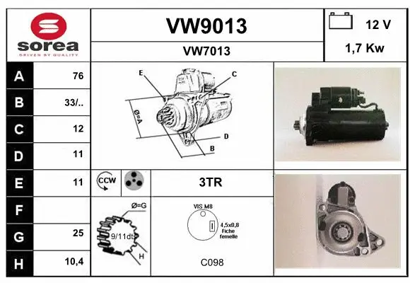 Starter (VW9013)