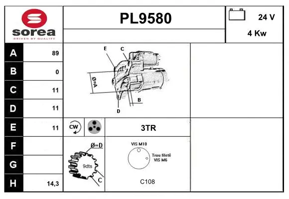 Starter (PL9580)