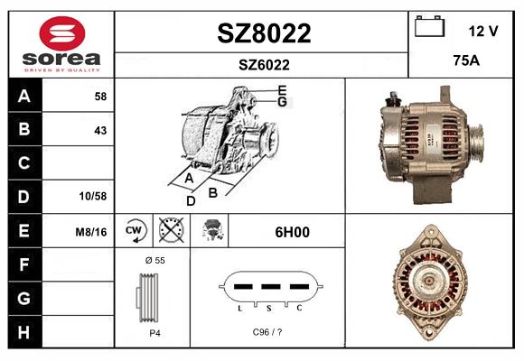 Alternator (SZ8022)