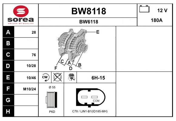 Alternator (BW8118)